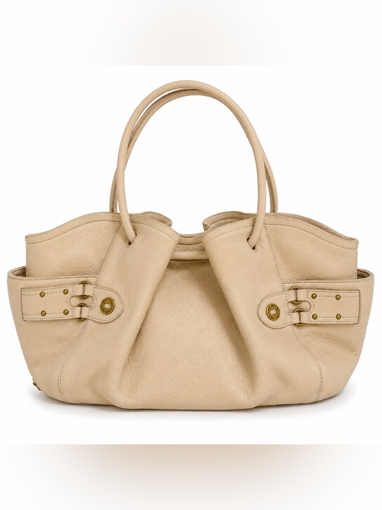 Cole Haan Handbags - Cole Haan Village Pebbled Leather Slouch Tote Shoulder Bag Ivory Cream